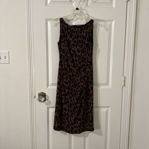 Ralph Lauren Leopard Print Midi Dress